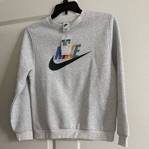 Nike Heather Gray Crewneck Sweater